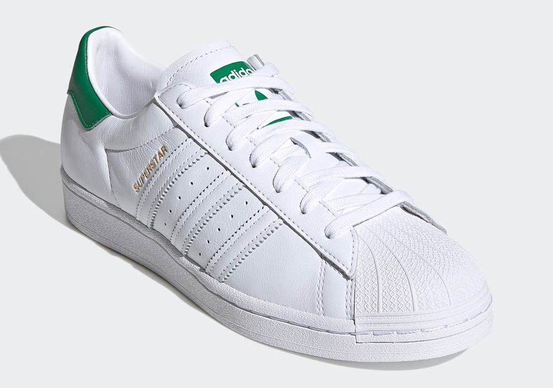 adidas Superstar White Green FZ3642 Release Date Info