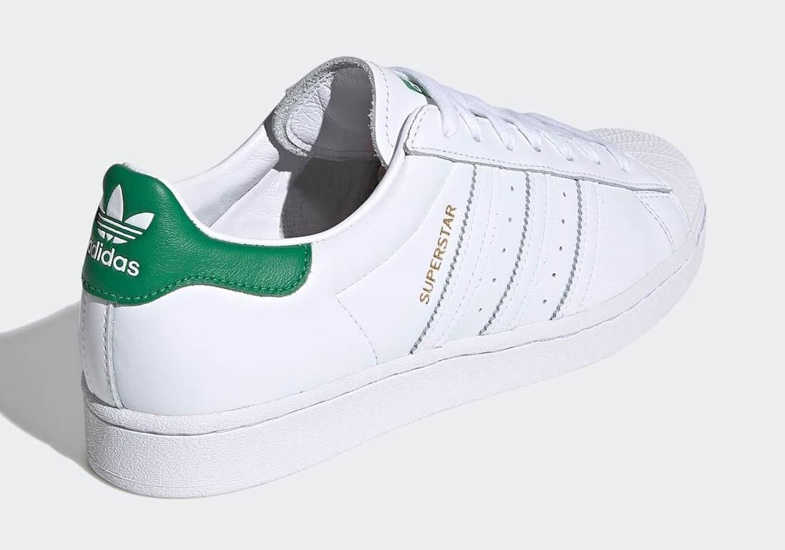 adidas Superstar White Green FZ3642 Release Date Info