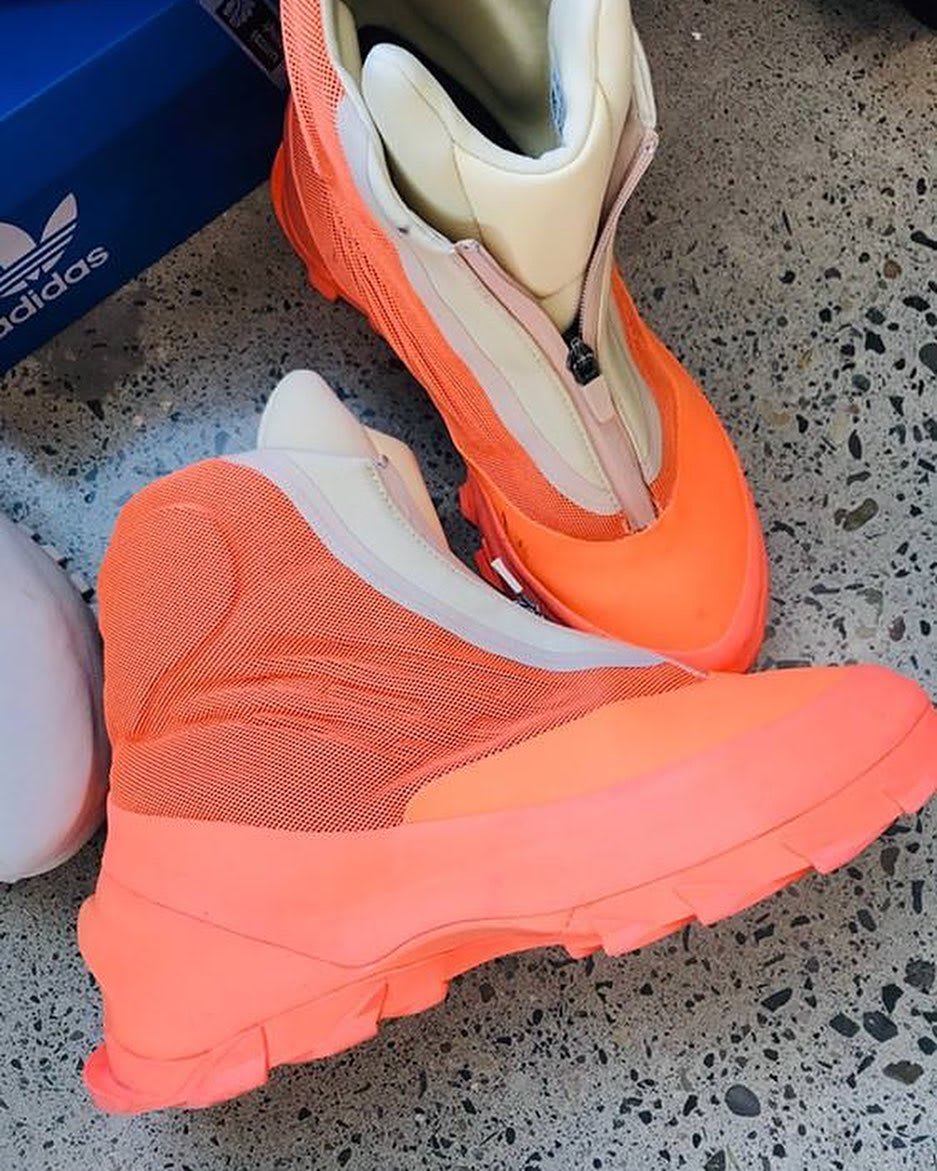 orange yeezys