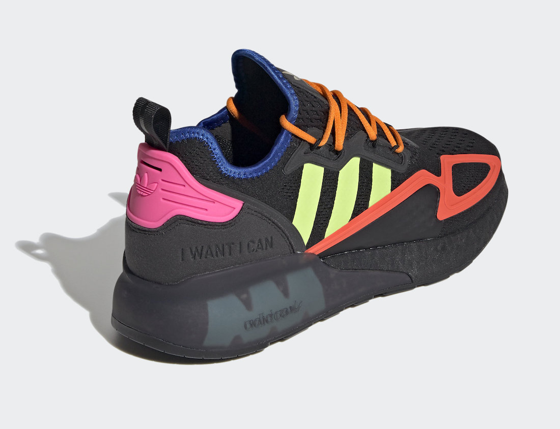 adidas ZX 2K Boost Black Solar Slime Semi Solar Red FY4005 Release Date Info