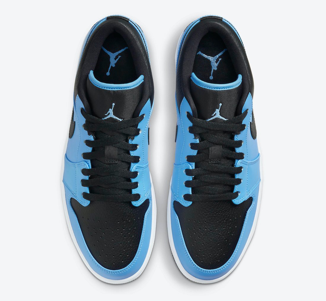 Air Jordan 1 Low University Blue Black 553558-403 Release Date Info