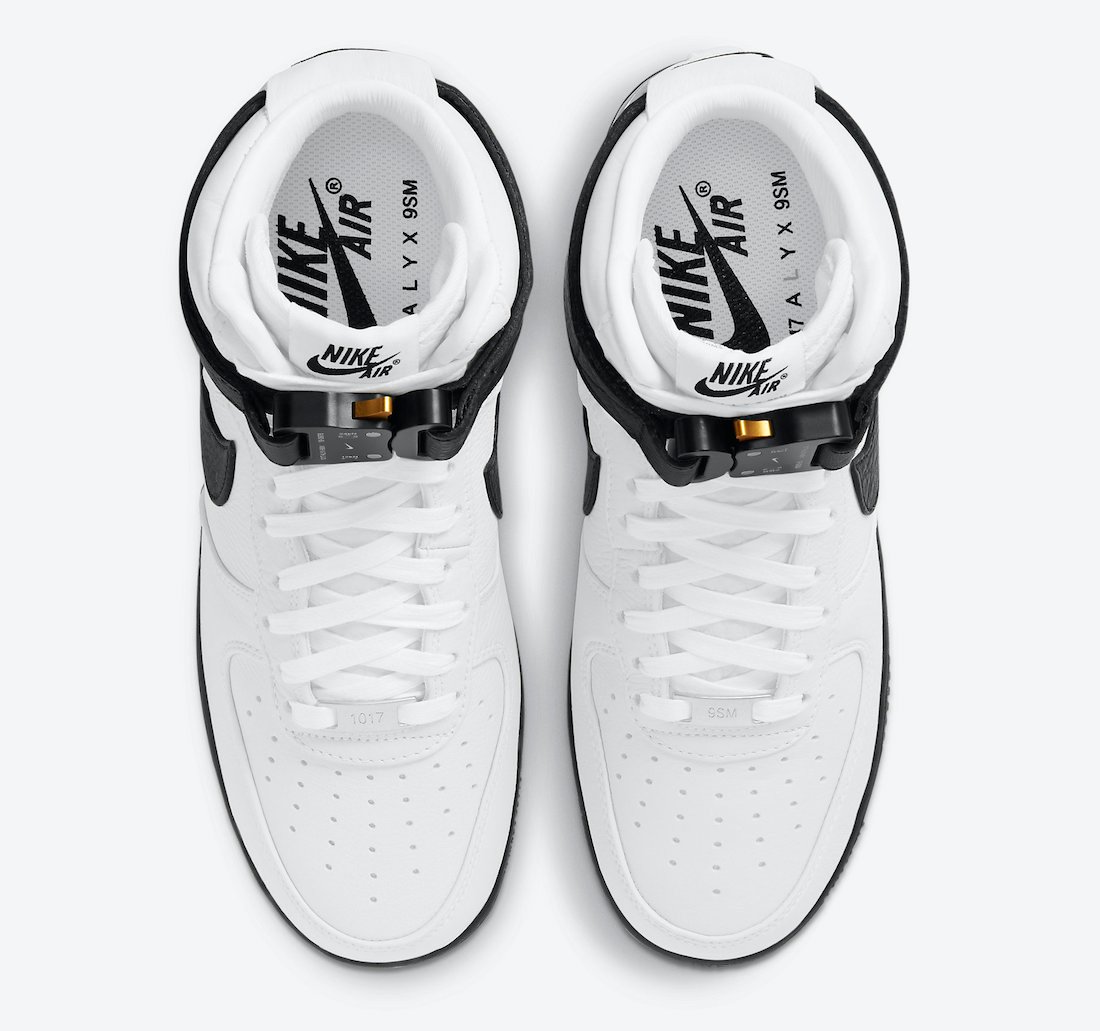 Alyx Nike Air Force 1 High White Black CQ4018-101 Release Date