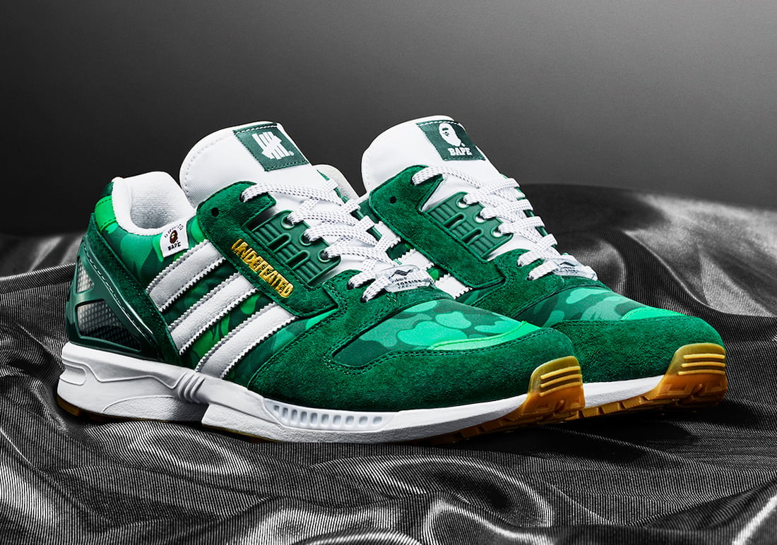 BAPE Undefeated adidas ZX 8000 FY8851 Release Date Info