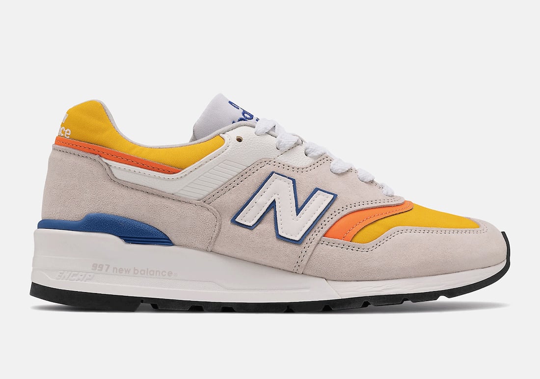 new balance gray and orange