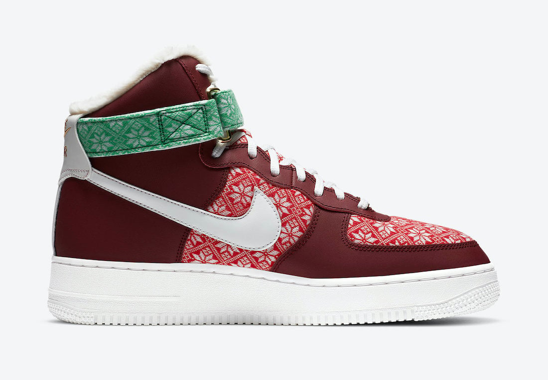 Nike Air Force 1 High Christmas DC1620-600 Release Date Info