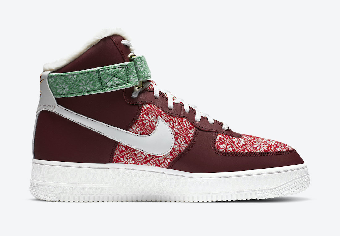 Nike Air Force 1 High Christmas DC1620-600 Release Date Info