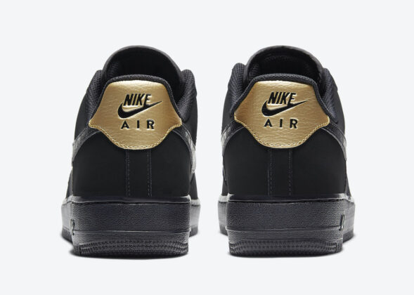 Nike Air Force 1 Low Black Gold Nubuck DH2473-001 Release Date Info ...