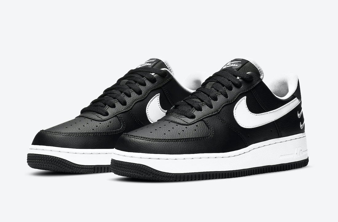 nike air force 1 low black and grey
