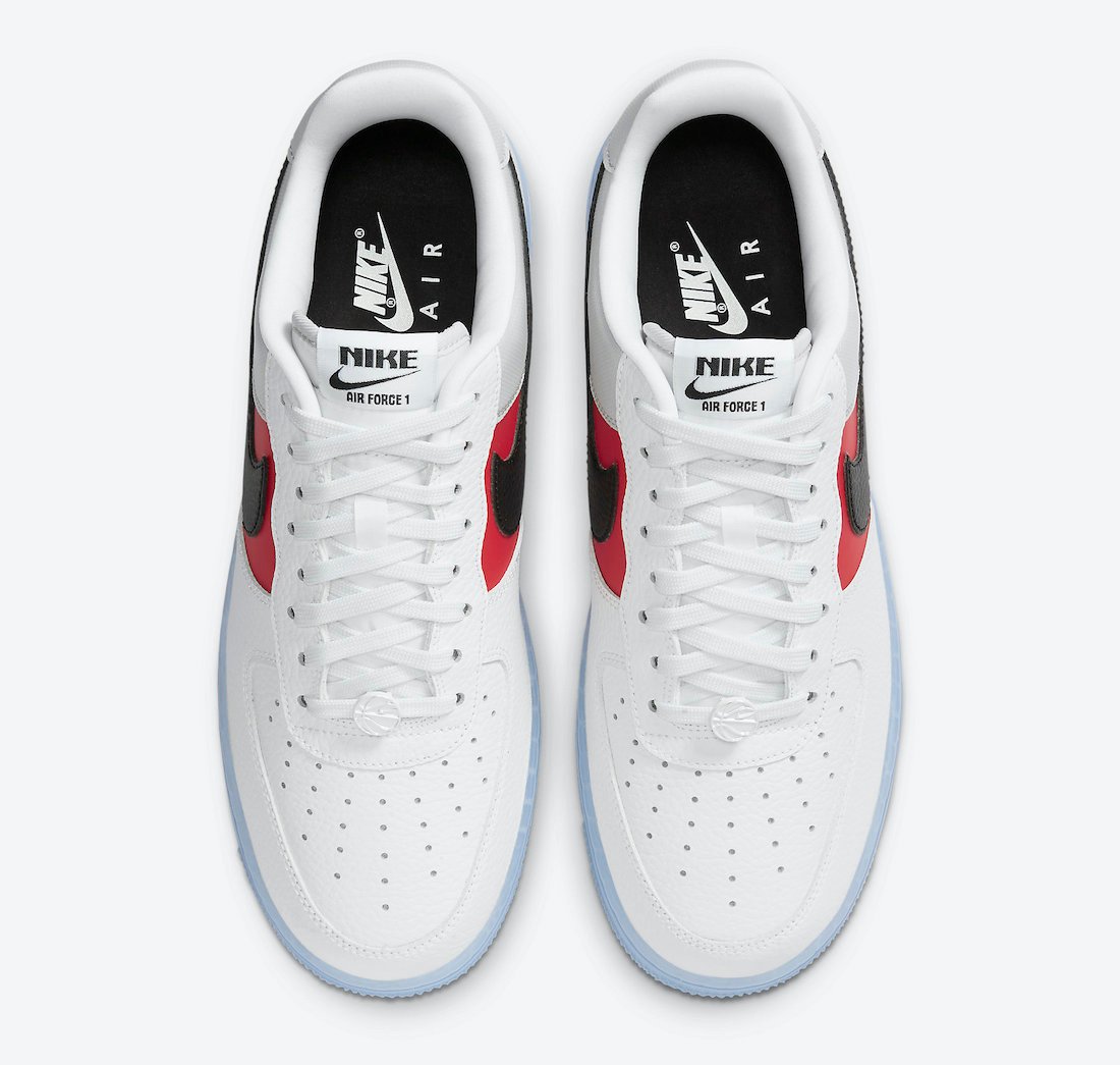Nike Air Force 1 Low EMB White Black Red CT2295-110 Release Date Info