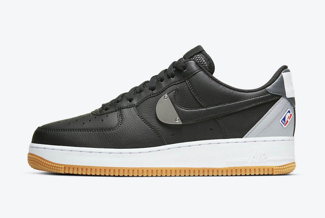 Nike Air Force 1 Low NBA Black Grey 