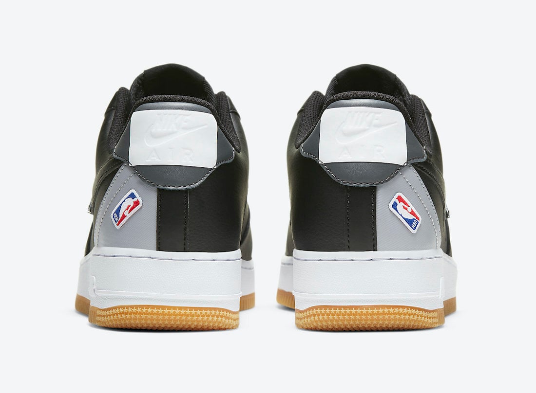 Nike Air Force 1 Low NBA Black Grey CT2298-001 Release Date Info