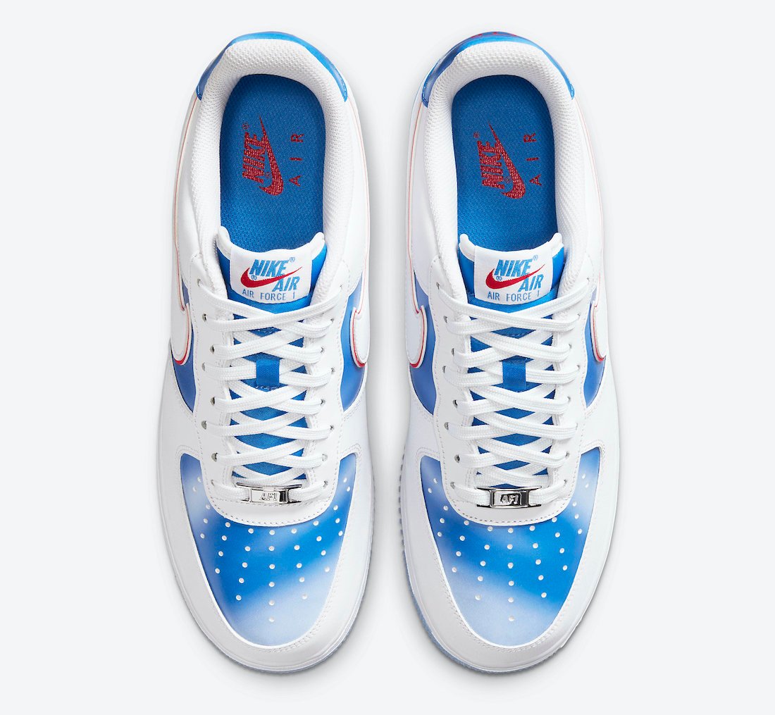 Nike Air Force 1 Low White Blue Red DC1404-100 Release Date Info