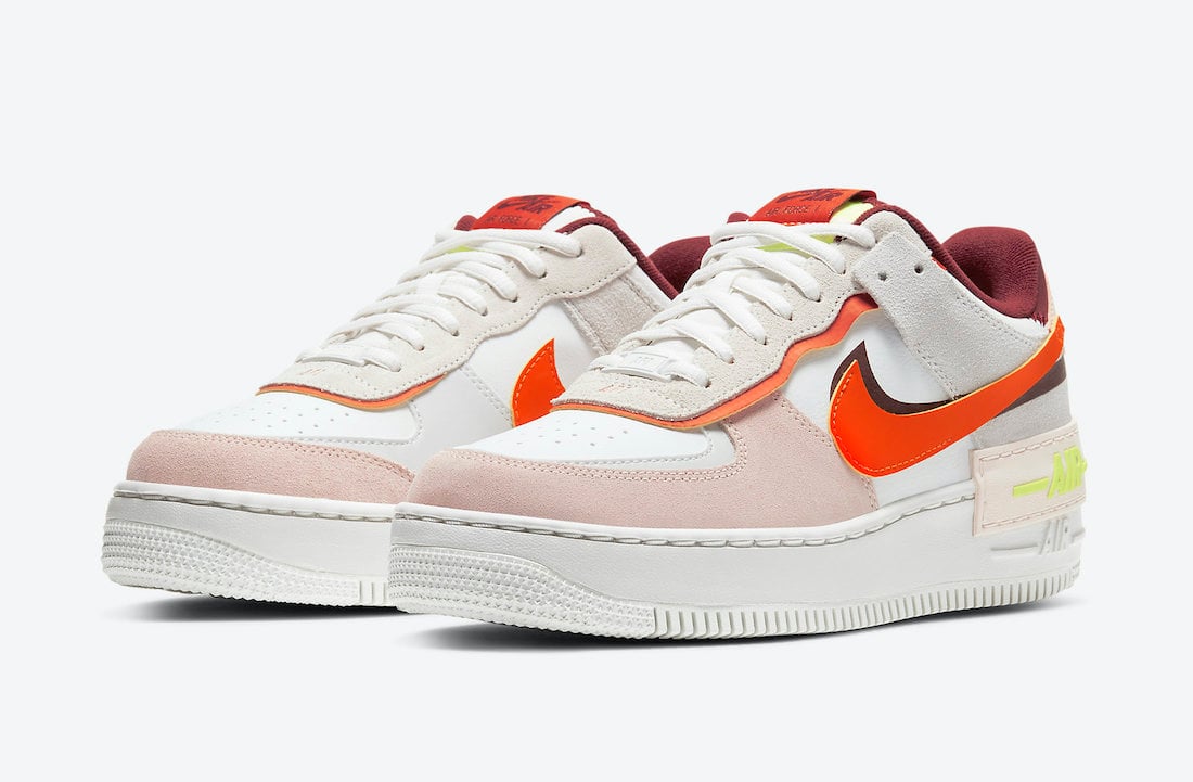 Nike Air Force 1 Shadow Team Red Orange CU8591-600 Release Date Info