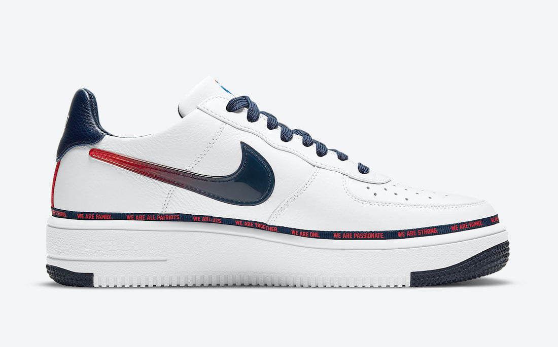 Nike Air Force 1 Ultraforce New England Patriots DB6316-100 Release Date Info