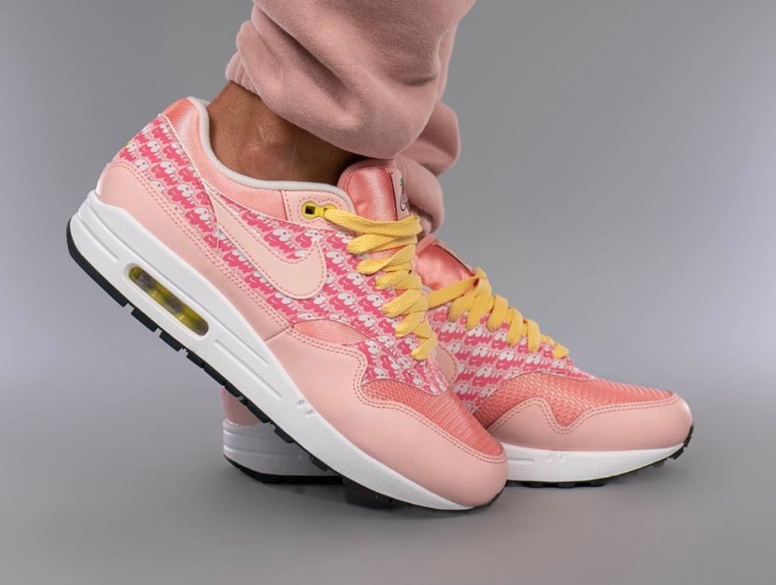 Nike Air Max 1 Strawberry Lemonade CJ0609-600 On Feet