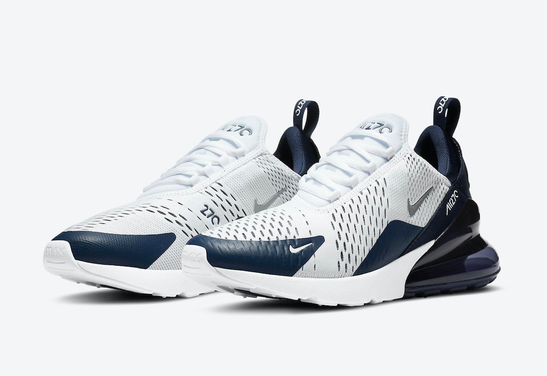 nike air max 270 navy blue and orange