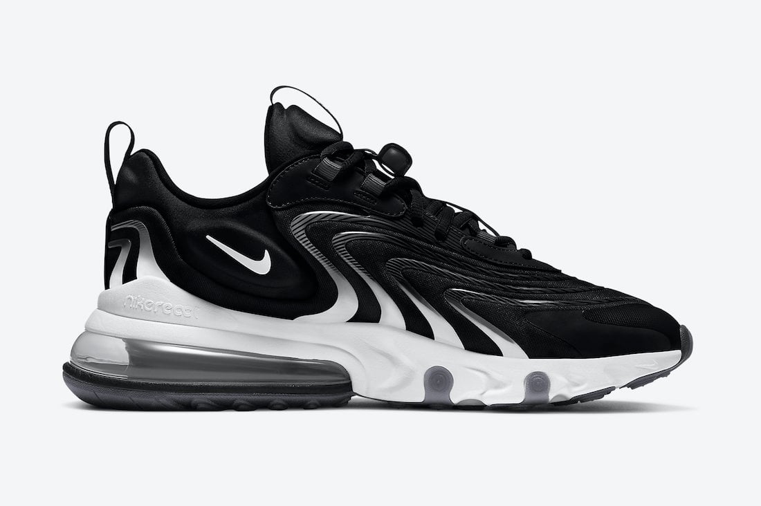 Nike Air Max 270 React ENG Black Grey CT1281-001 Release Date Info