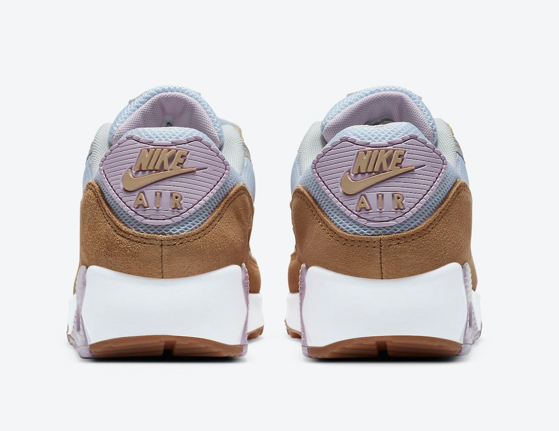 Nike Air Max 90 Blue Pink Brown Grey DD6615-100 Release Date Info