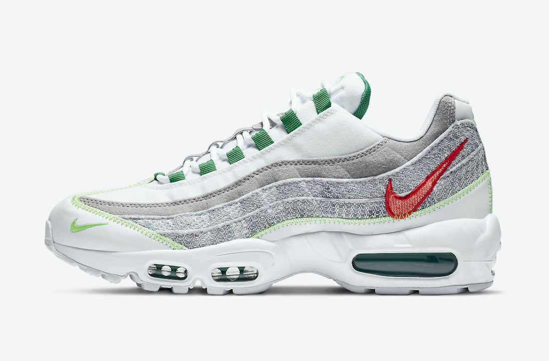 green and white air max 95