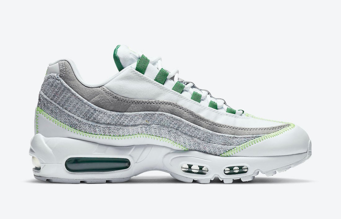 Nike Air Max 95 NRG White Classic Green Electric Green CU5517-100 Release Date Info