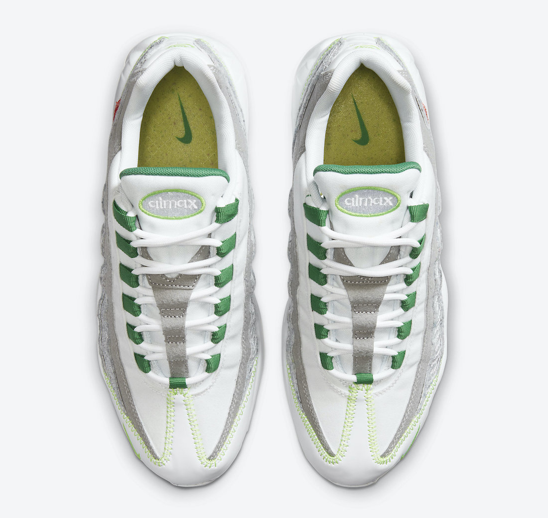 Nike Air Max 95 NRG White Classic Green Electric Green CU5517-100 Release Date Info