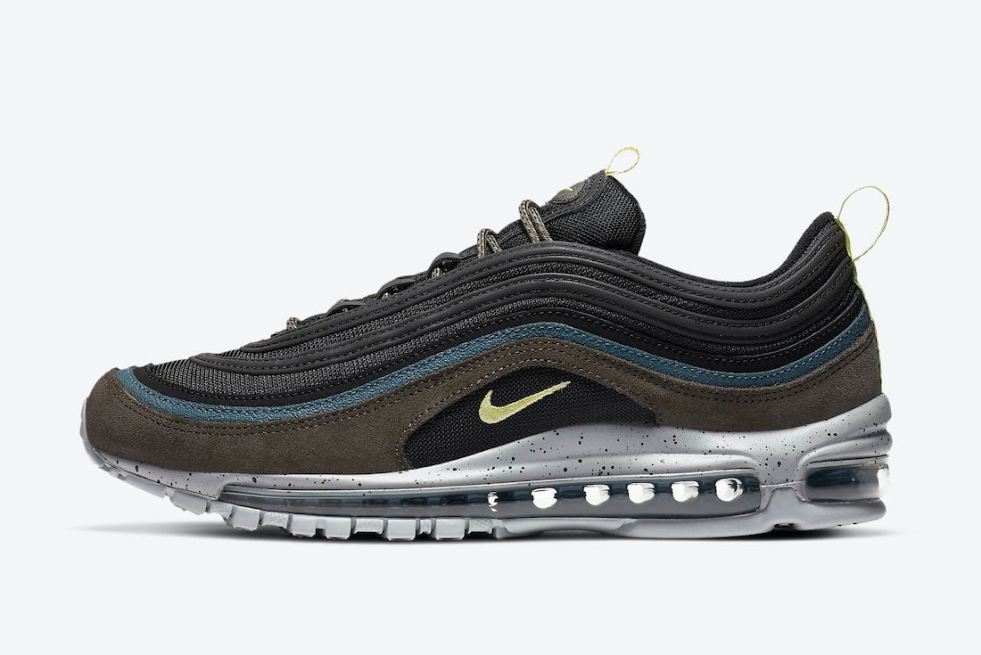 Nike Air Max 97 Black Blue Olive Yellow DB4611-001 Release Date Info