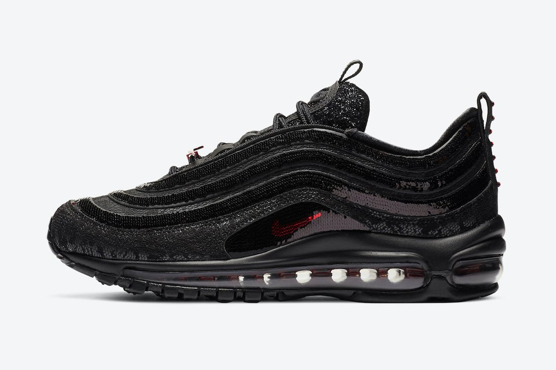 Nike Air Max 97 Sequin Black Red DC1709-060 Release Date Info