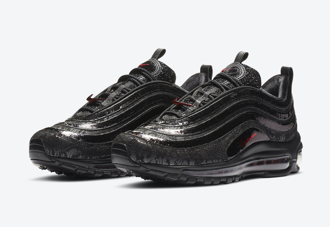 Nike Air Max 97 Sequin Black Red DC1709-060 Release Date Info