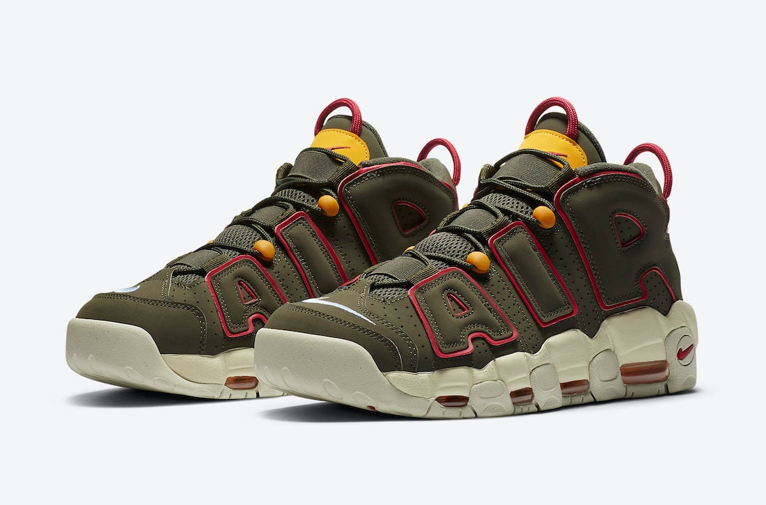 Nike Air More Uptempo Cargo Khaki DH0622-300 Release Date Info