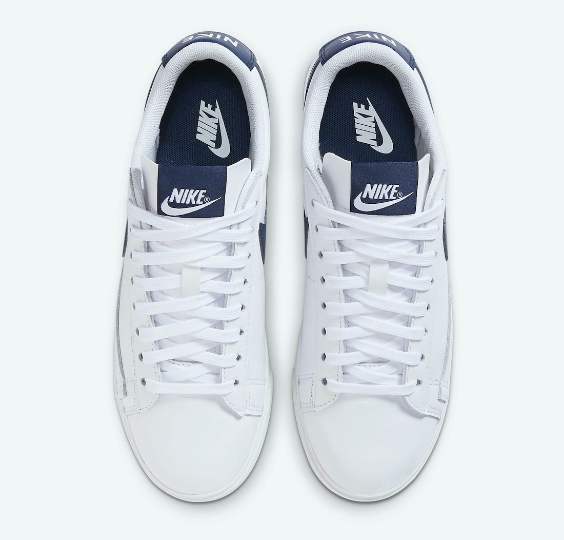 Nike Blazer Low White Midnight Navy AV9370-119 Release Date Info