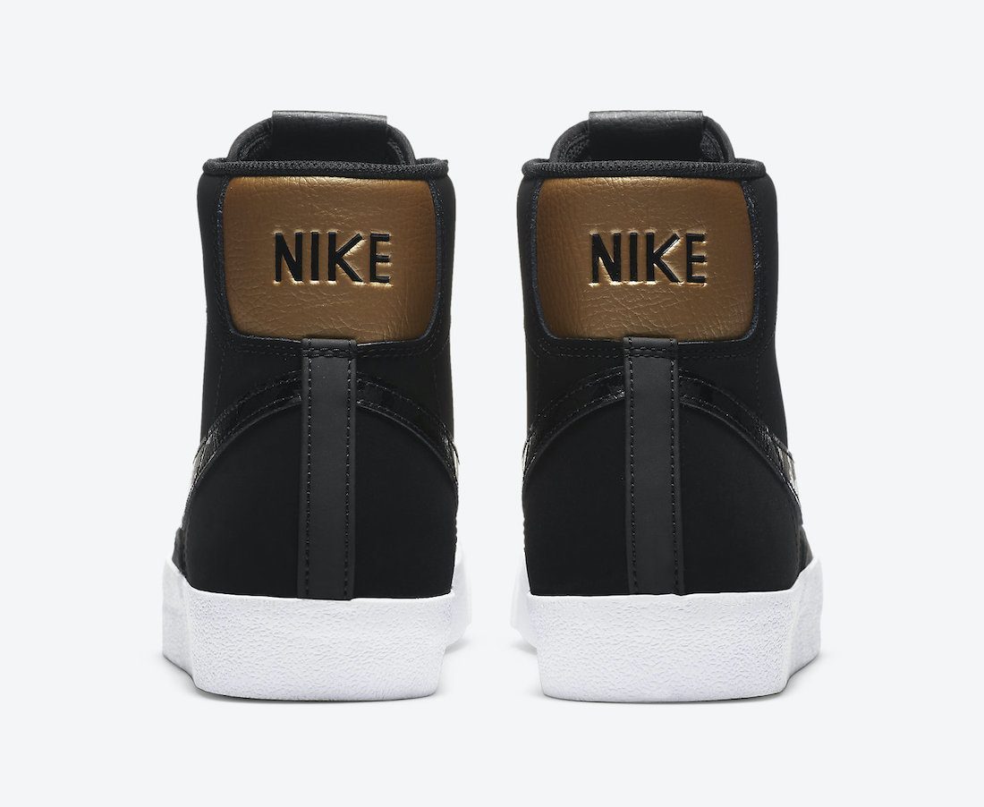 Nike Blazer Mid Black Gold DD6614-001 Release Date Info