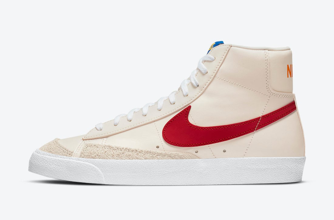 cream nike blazers