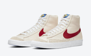 cream nike blazers