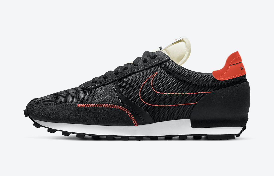 Nike Daybreak Type in Black and Team Orange