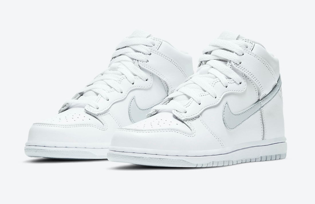 Nike Dunk High White Pure Platinum DC9053-101 Kids Release Date Info