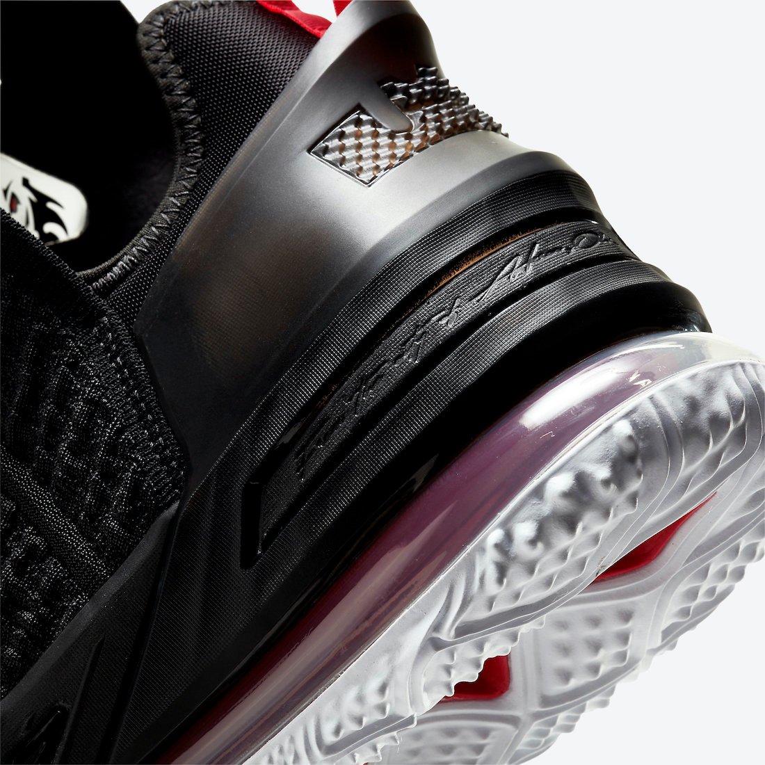 Nike LeBron 18 Black University Red White CQ9283-001 Release Date Info