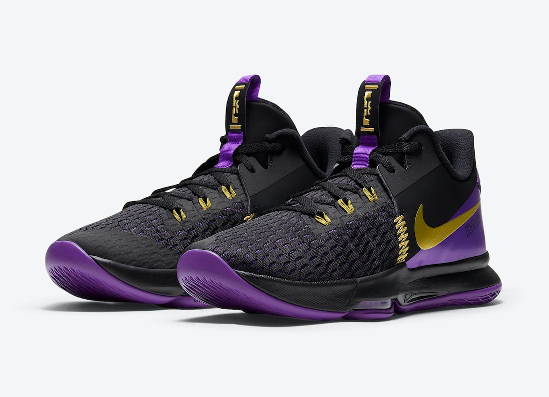 nike lebron witness iv lakers away