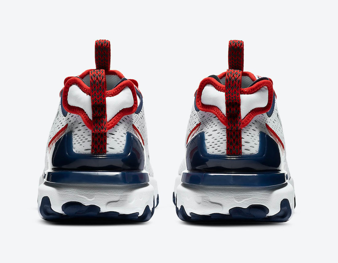 Nike React Vision White Navy Red CW7355-100 Release Date Info