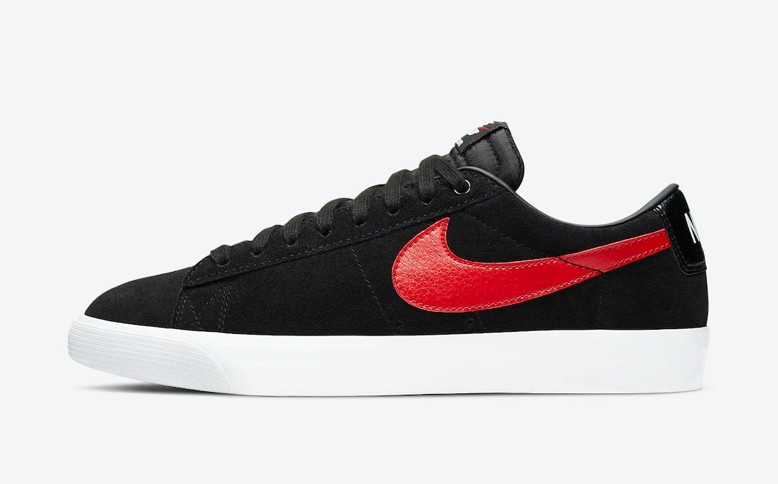 Nike SB Blazer Low GT Black University Red White 704939-005 Release Date Info