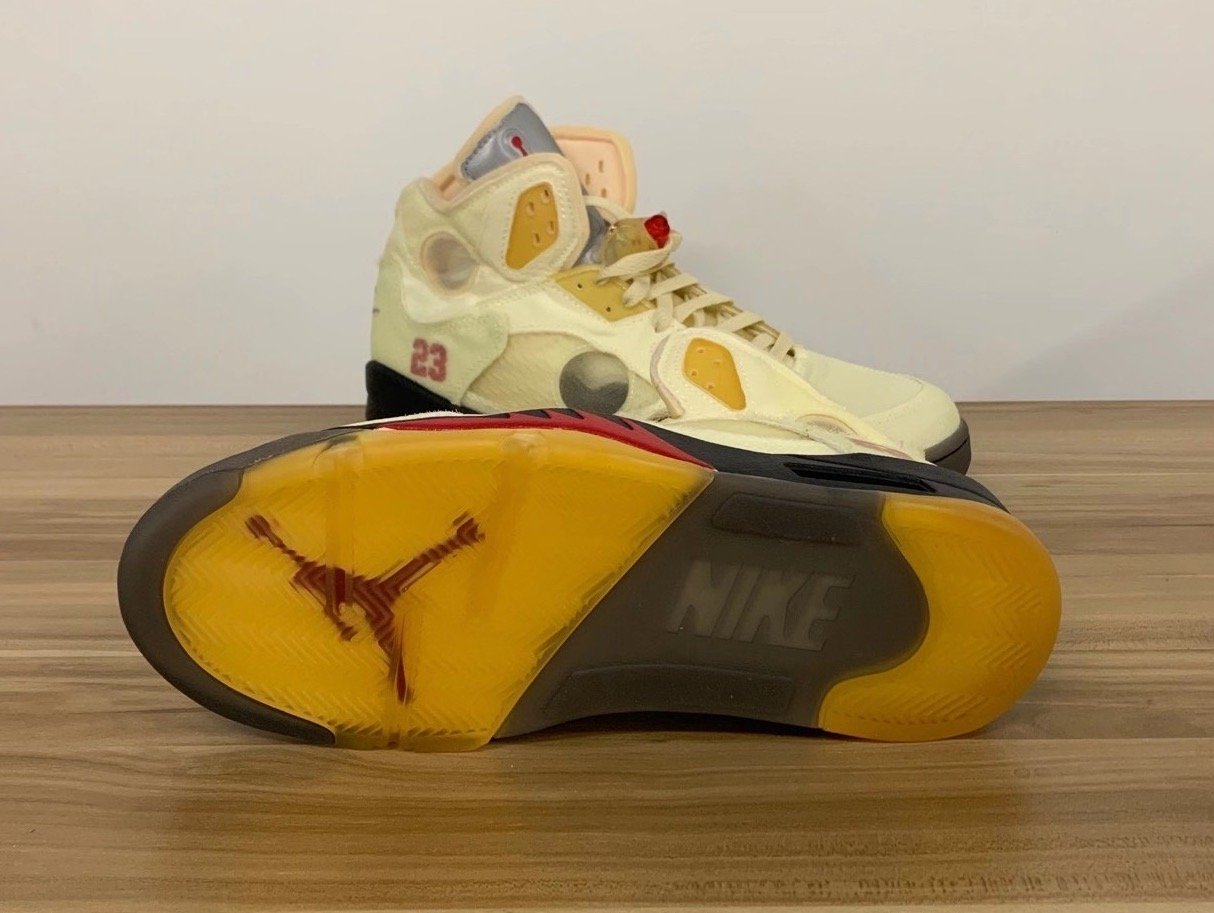 Off-White Air Jordan 5 Sail Fire Red Release Delayed