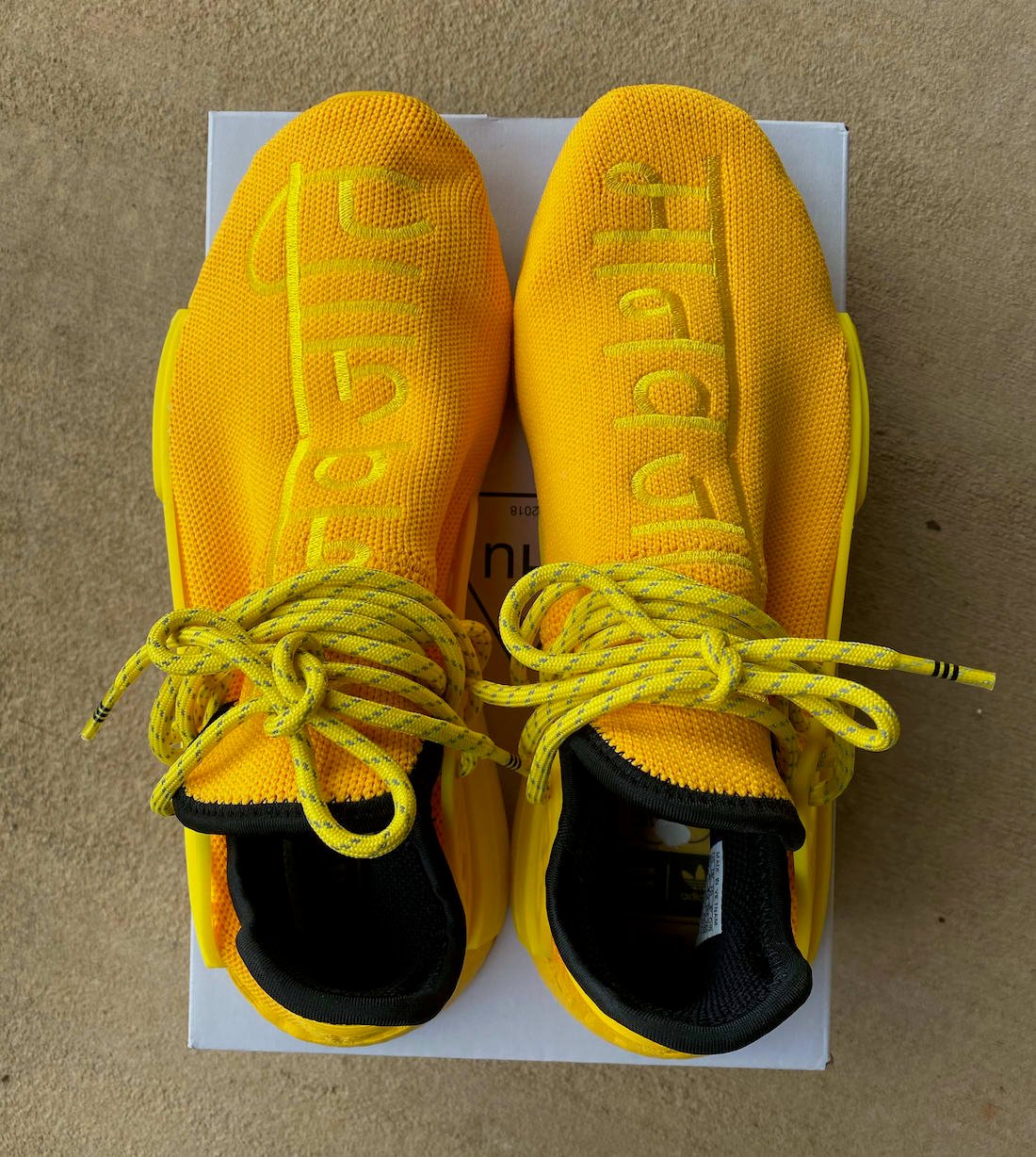 Pharrell adidas NMD Hu Yellow GY0091 Release Info