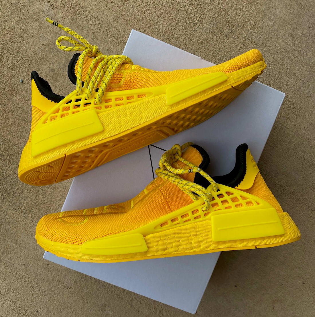Pharrell adidas NMD Hu Yellow GY0091 Release Info