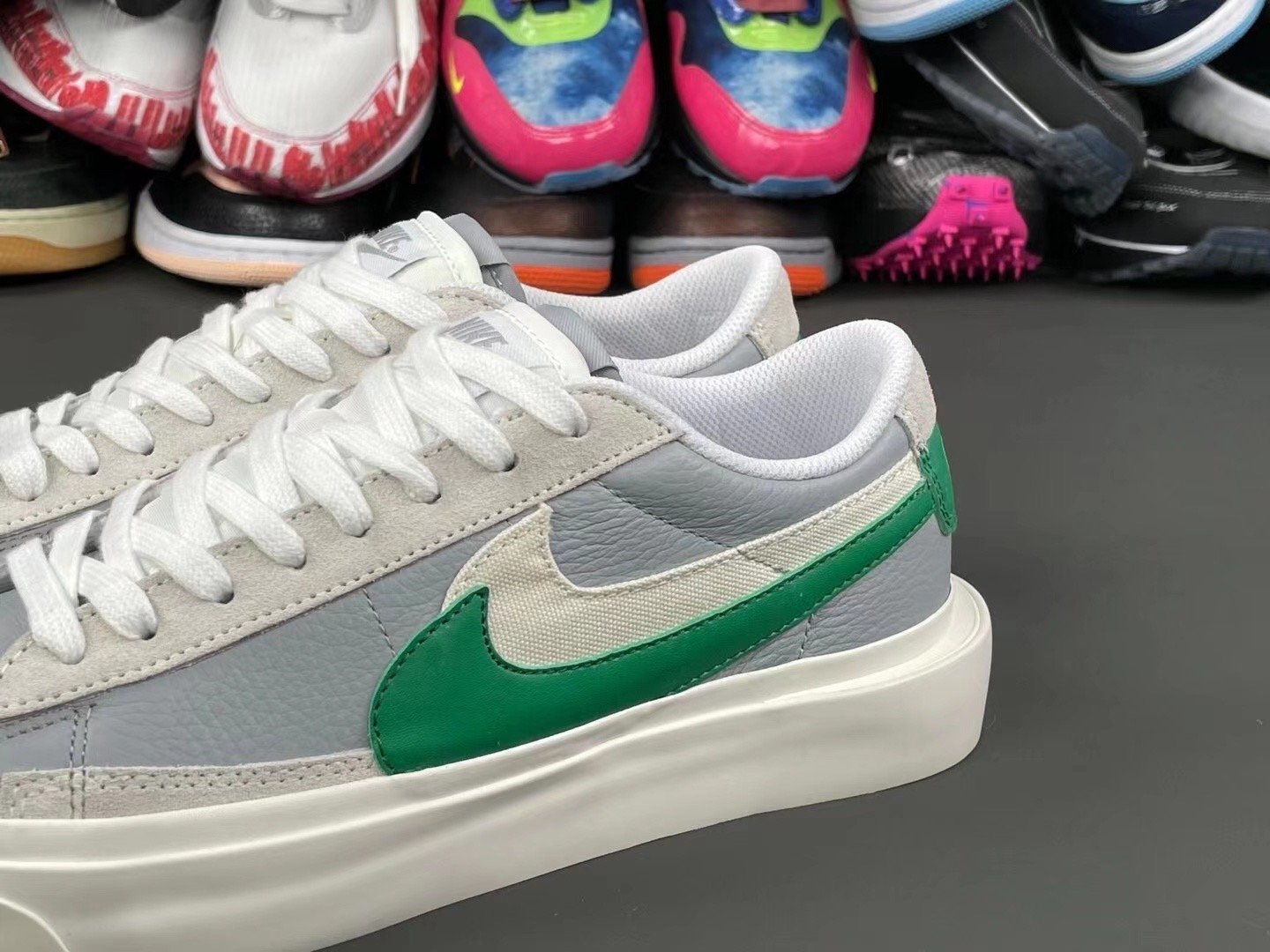 Sacai Nike Blazer Low Classic Green 2021 Release
