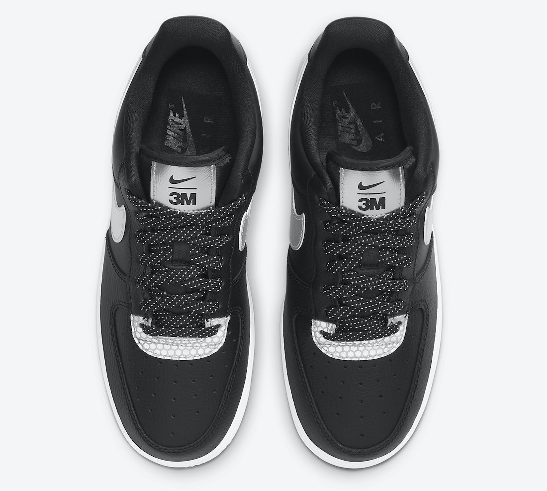 3M Nike Air Force 1 Low Black Reflect CT1992-001 Release Date Info