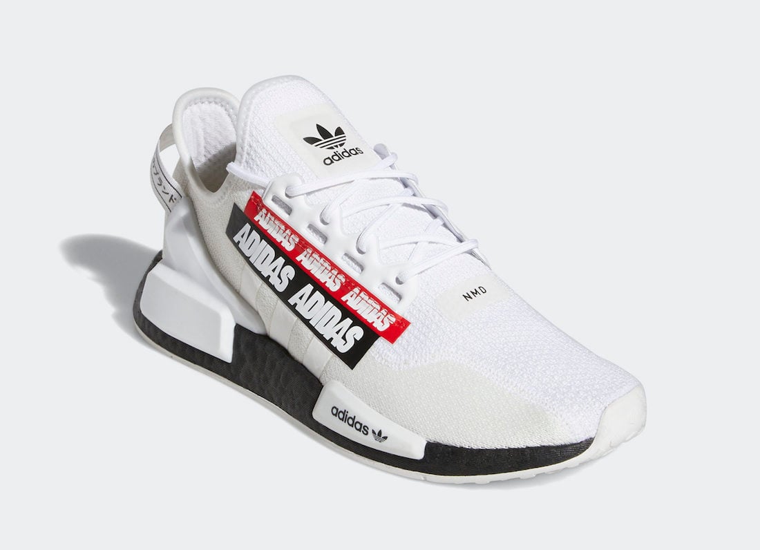 adidas NMD R1 V2 White Black Red H02537 Release Date Info