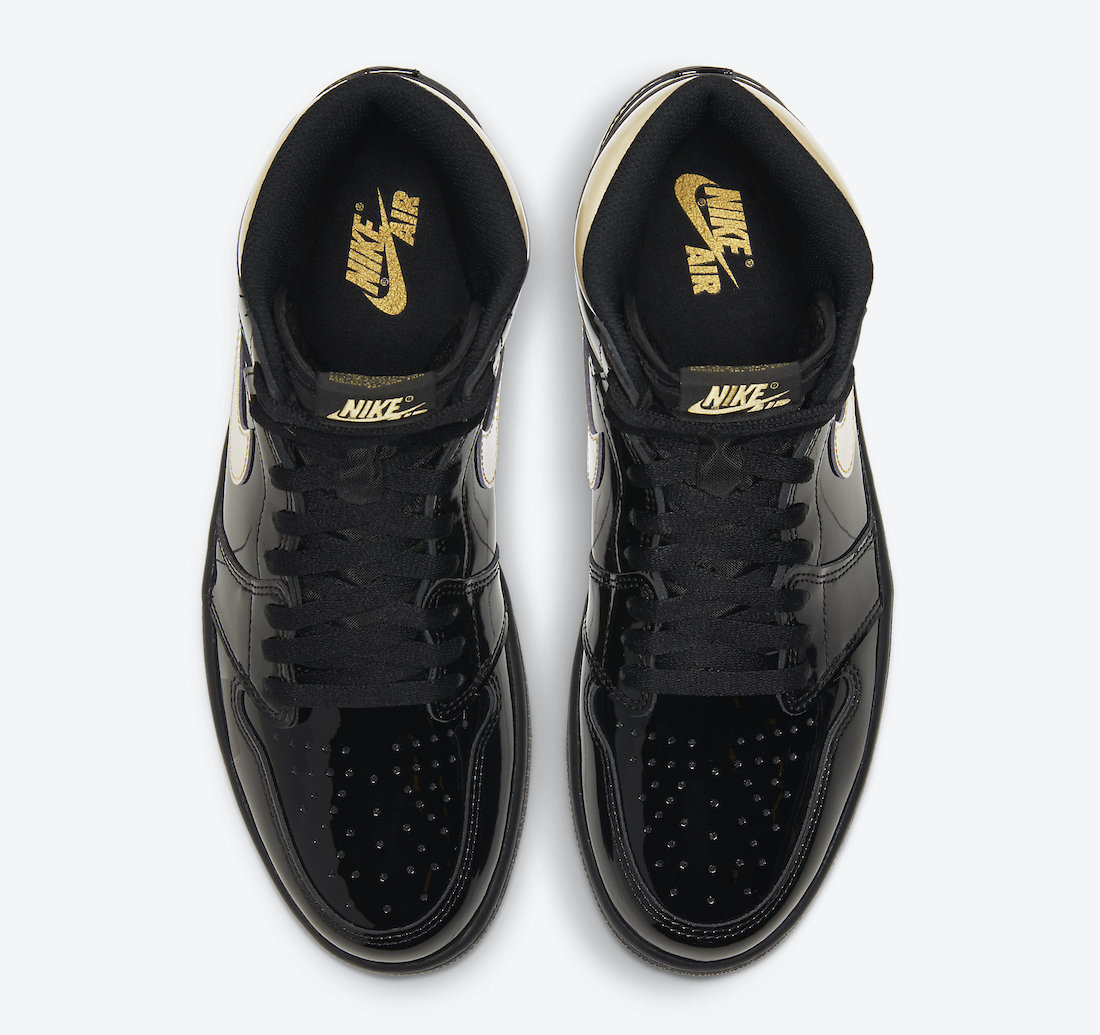 Air Jordan 1 Black Gold 555088-032 Release Price