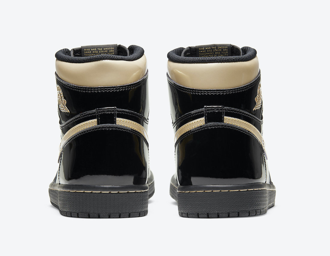 Air Jordan 1 Black Gold 555088-032 Release Price