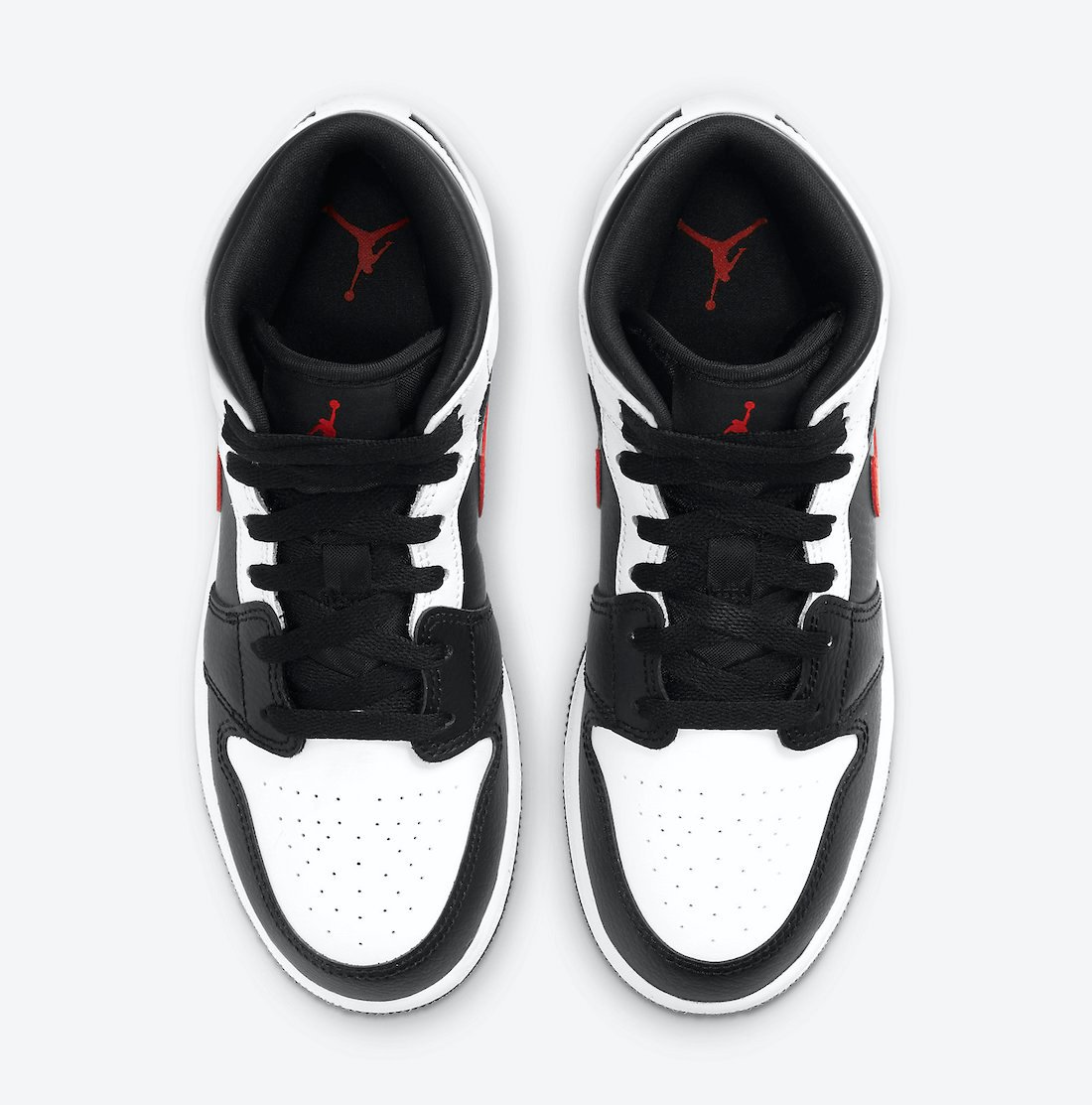 Air Jordan 1 Mid GS Black White Red 554725-075 Release Date Info