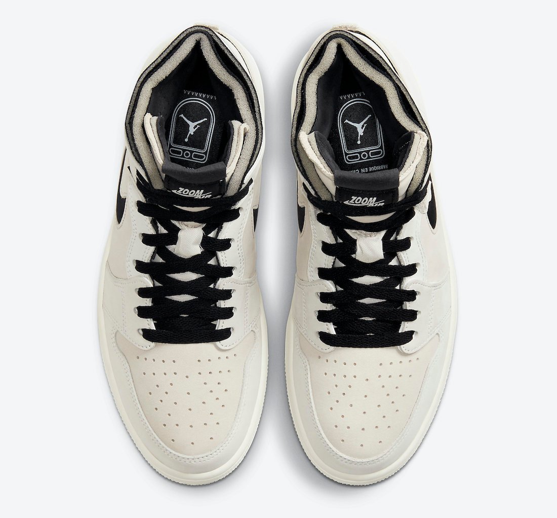 Air Jordan 1 Zoom Comfort Summit White Black Sail Light Orewood Brown CT0979-100 Release Date Info