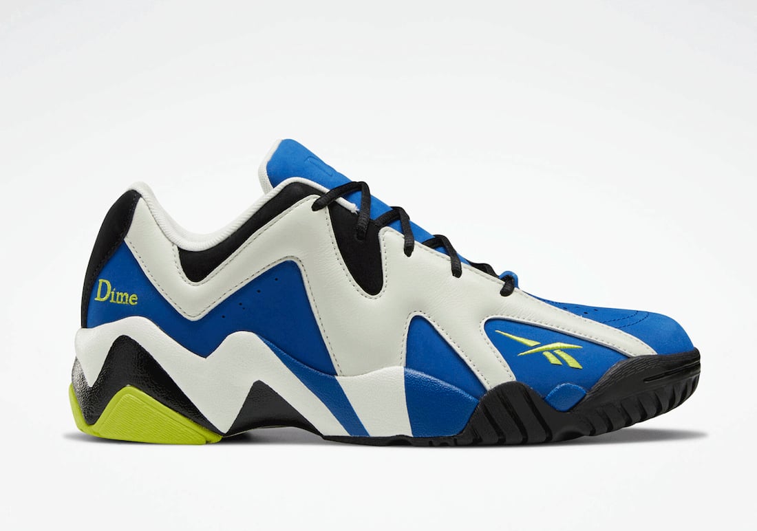 Dime Reebok Kamikaze 2 II Low Royal Chalk Black Sonic Green FY4383 Release Date Info